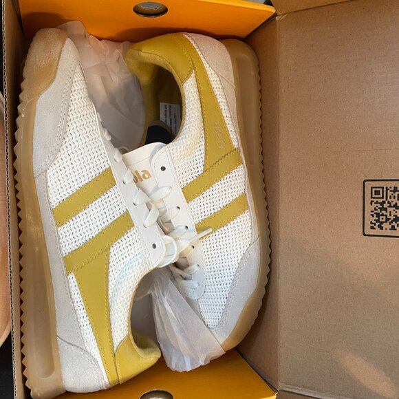NEW Gola Sneakers -- Tornado Zephyr White/Pollen -- US 8.5 - Picture 3 of 5